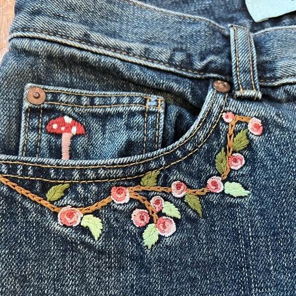 Gap Bootcut Jeans - Cottagecore embroidered Y2K - Picture 1 of 6
